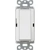 Claro 15 Amp 3-Way Rocker Switch with Locator Light, White by Lutron