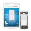 Claro Smart Switch for Caseta Smart Lighting, for On/Off Control of Lights or Fans, White by Lutron