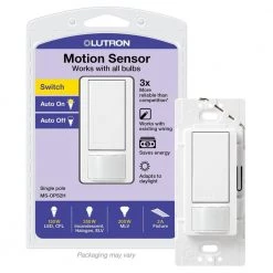 Maestro 2 Amp Single-Pole Motion Sensor Switch, White by Lutron