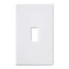 Fassada 1 Gang Toggle-Style Wallplate for Dimmers and Switches, White by Lutron